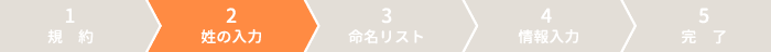2姓の入力